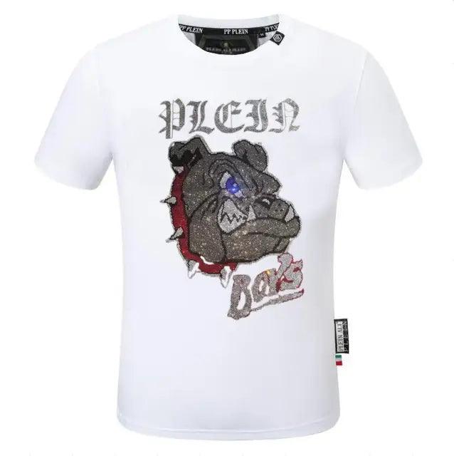 Camiseta de marca de moda para hombre, informal con diamantes de imitación - Urban Tribes Store