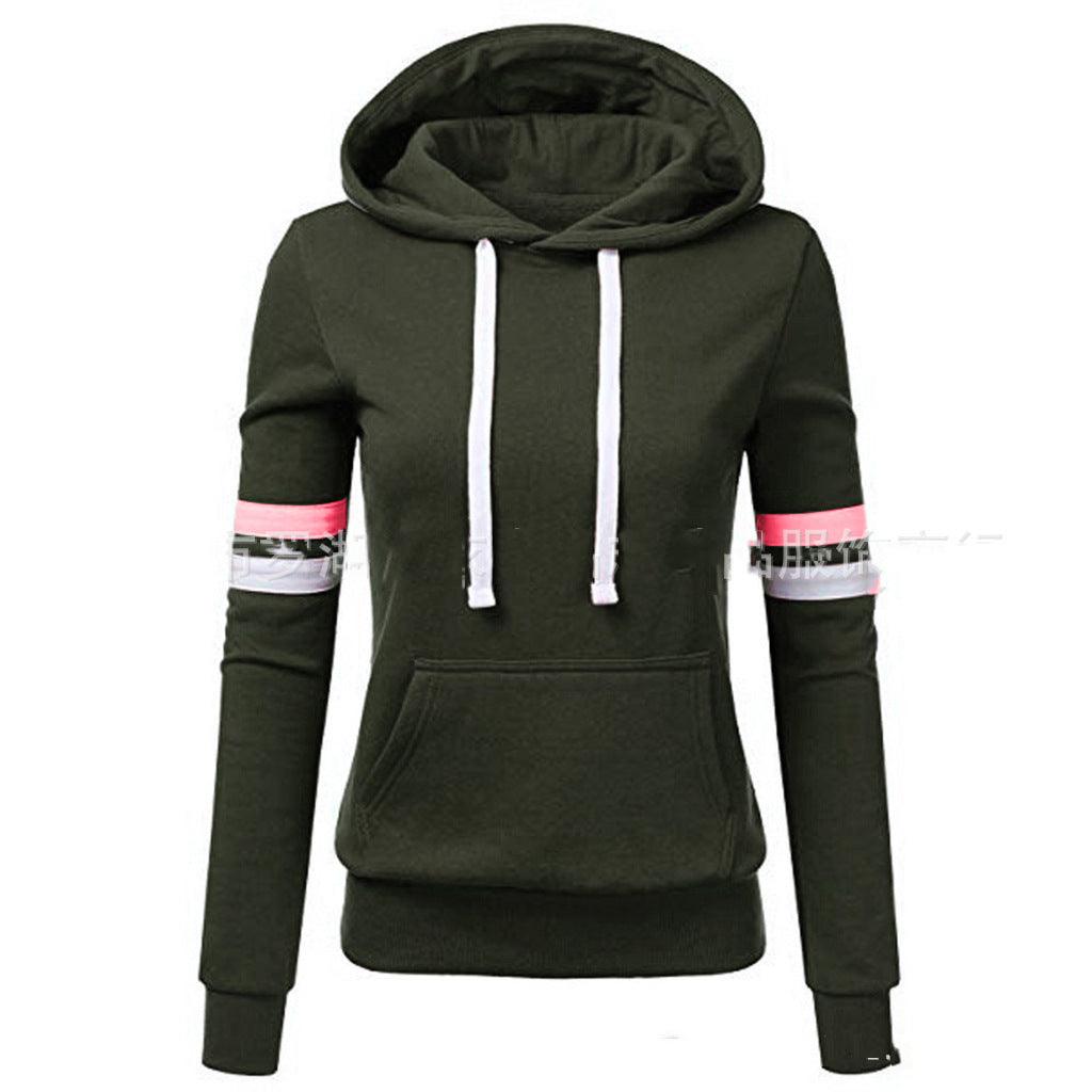 Sudadera de rayas con capucha y manga larga - Urban Tribes Store