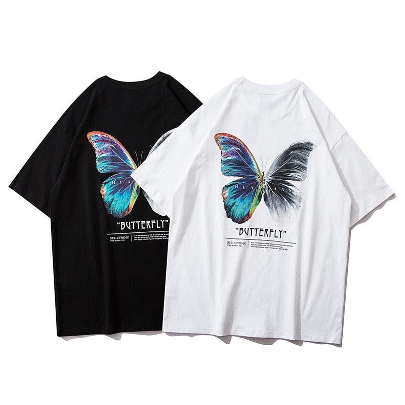 Camiseta mujer holgada Loose butterfly - Urban Tribes Store