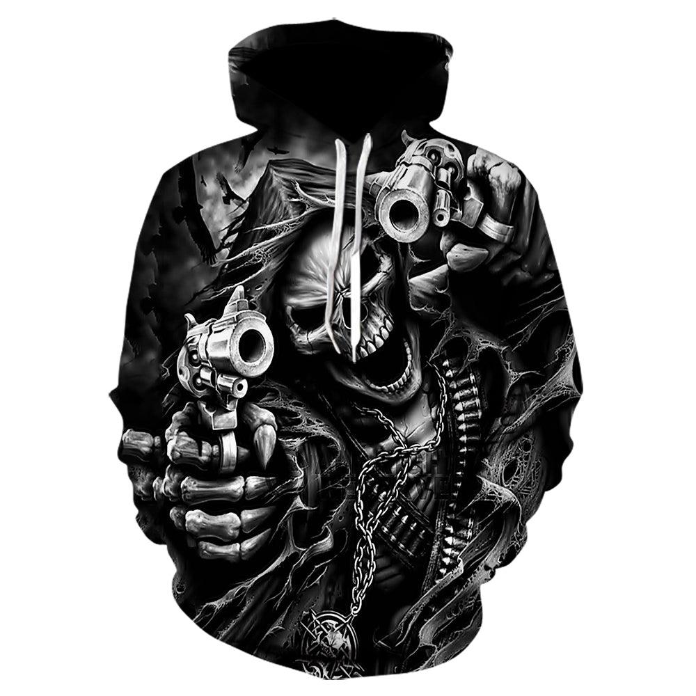 Sudadera con capucha 3D gohts - Urban Tribes Store