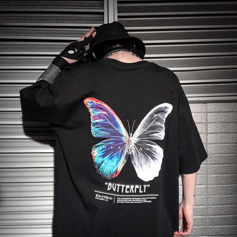 Camiseta mujer holgada Loose butterfly - Urban Tribes Store