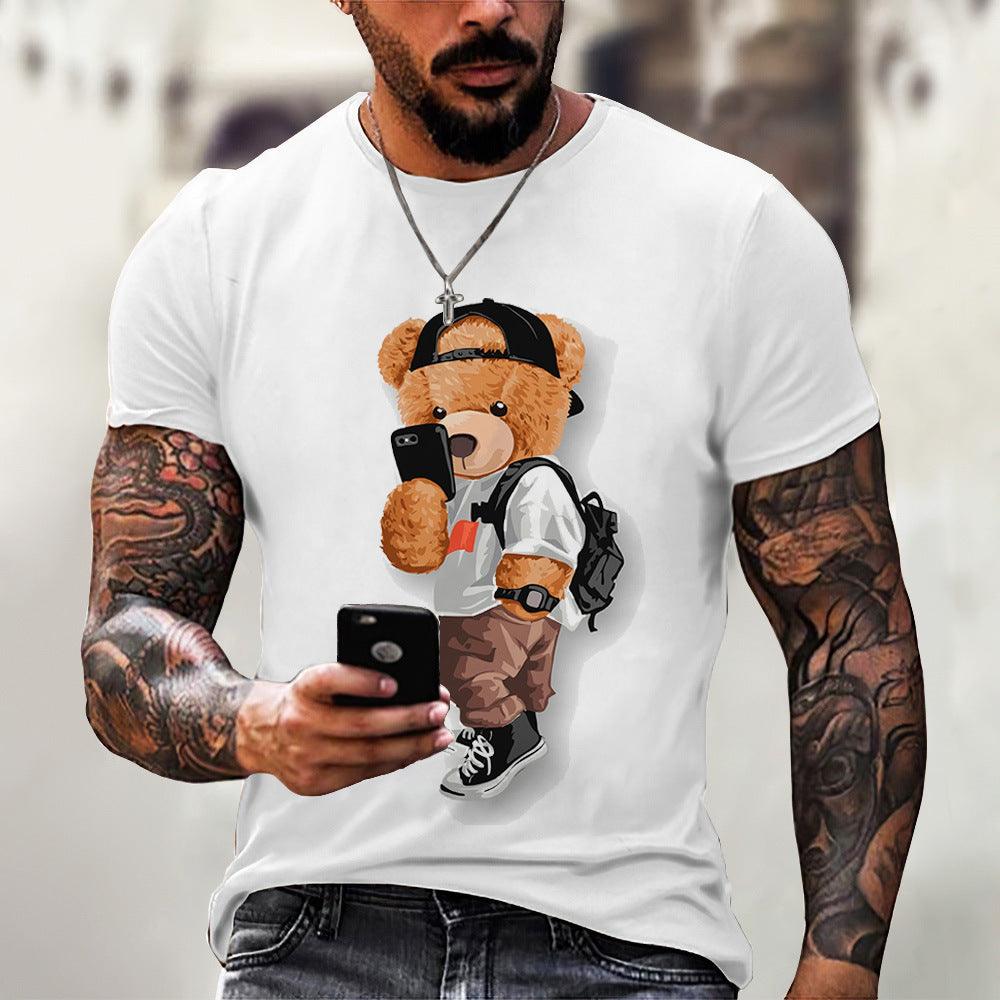 Camiseta con estampado de oso para hombre - Urban Tribes Store