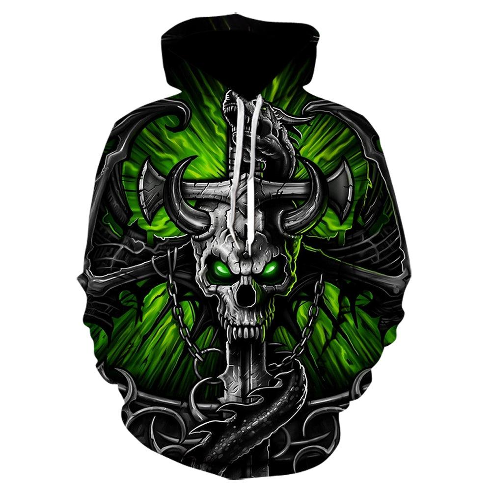 Sudadera con capucha 3D gohts - Urban Tribes Store