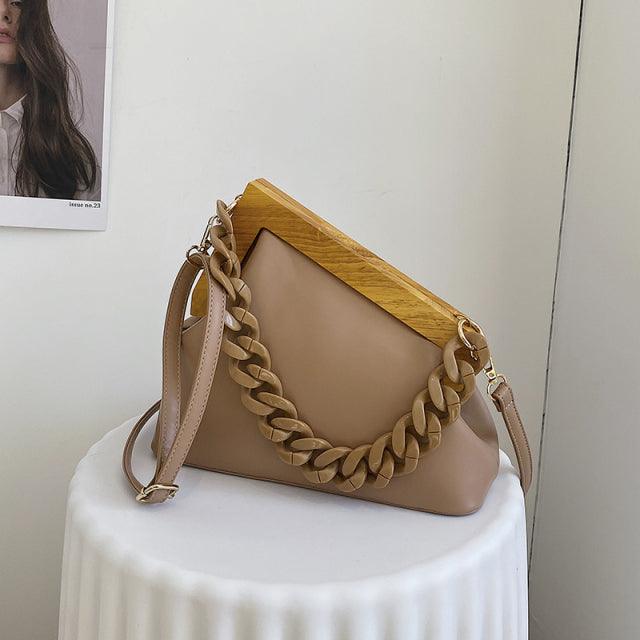 Bolso con asa de madera - Urban Tribes Store