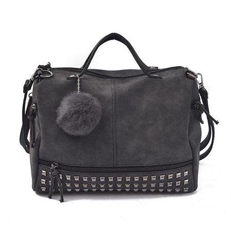 Bolso de cuero con remaches vintage - Urban Tribes Store