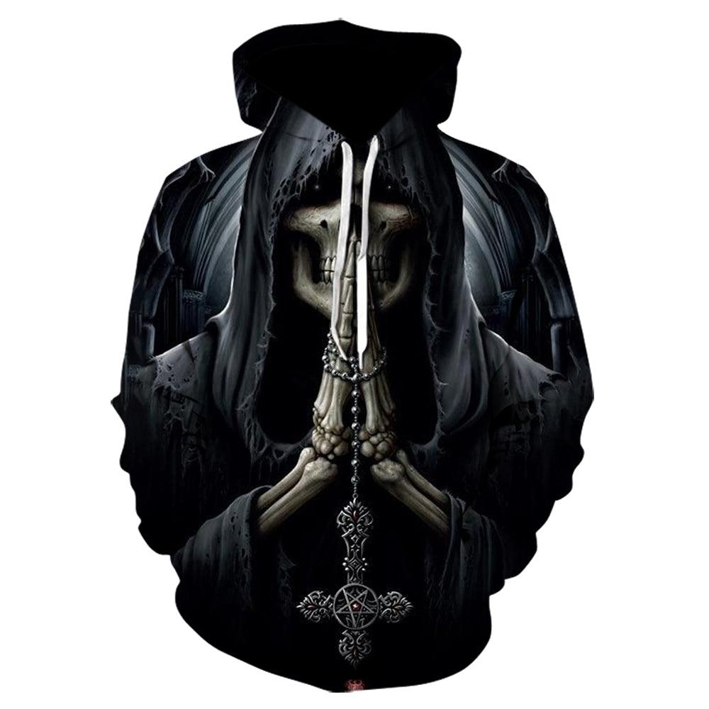 Sudadera con capucha 3D gohts - Urban Tribes Store