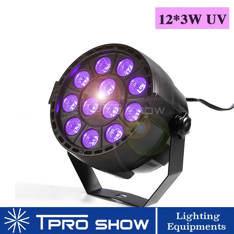 Luces discoteca UV DMX 512 LED PAR Violet Strobe