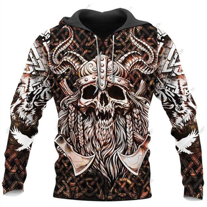 Sudadera con capucha con impresión digital 3D para hombre - Urban Tribes Store