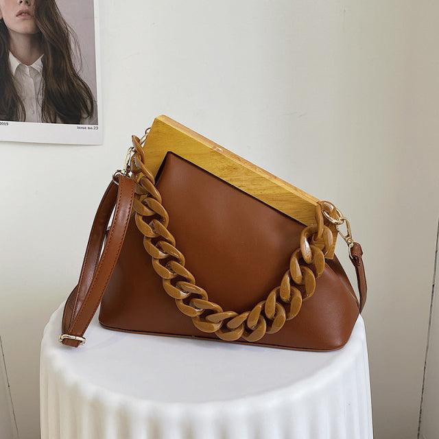 Bolso con asa de madera - Urban Tribes Store