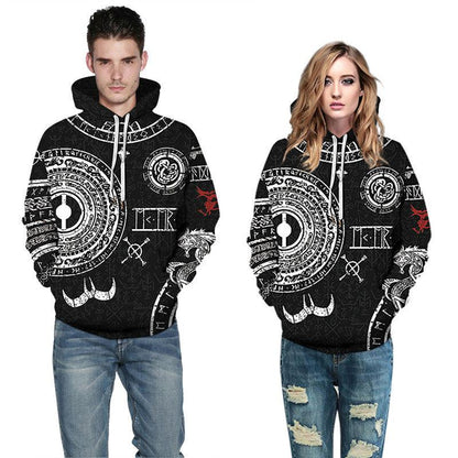 Sudadera con estampado de placa de serpiente - Urban Tribes Store