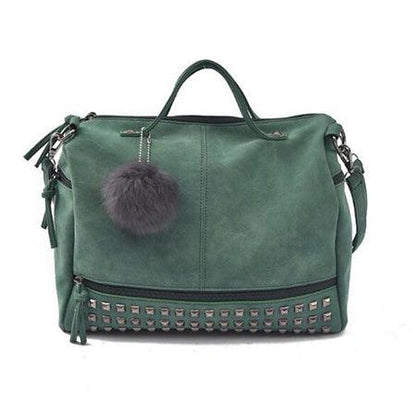 Bolso de cuero con remaches vintage - Urban Tribes Store