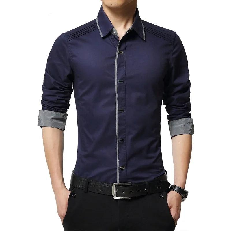 Camisa de alta calidad para hombre, camisas de vestir 100% de algodón - Urban Tribes Store