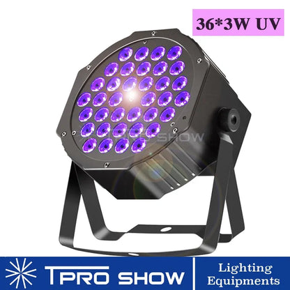 Luces discoteca UV DMX 512 LED PAR Violet Strobe