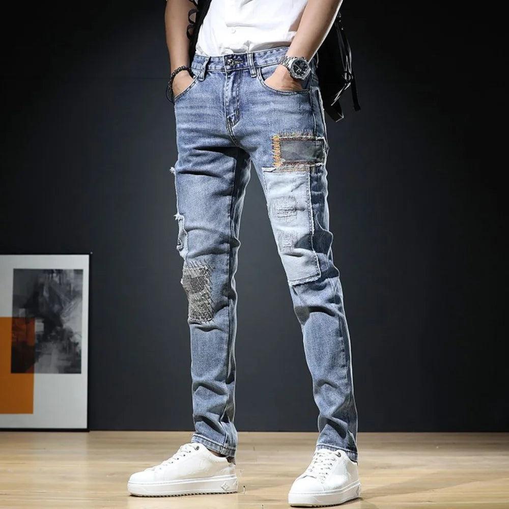 Pantalones vaqueros rasgados con estilo para Hombre - Urban Tribes Store