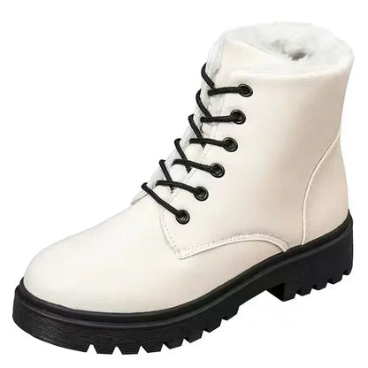 Botas de invierno de cuero para mujer