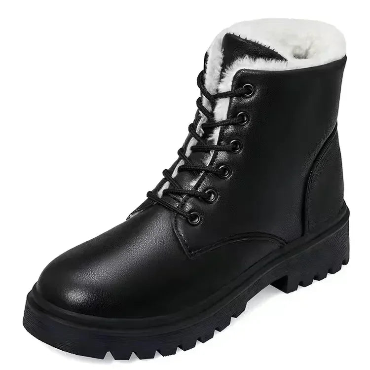 Botas de invierno de cuero para mujer