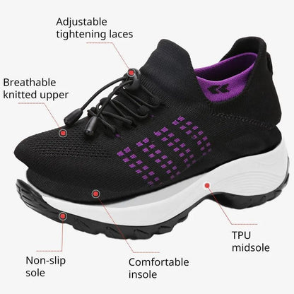 Zapatillas para mujer transpirables con aumento de altura - Urban Tribes Store