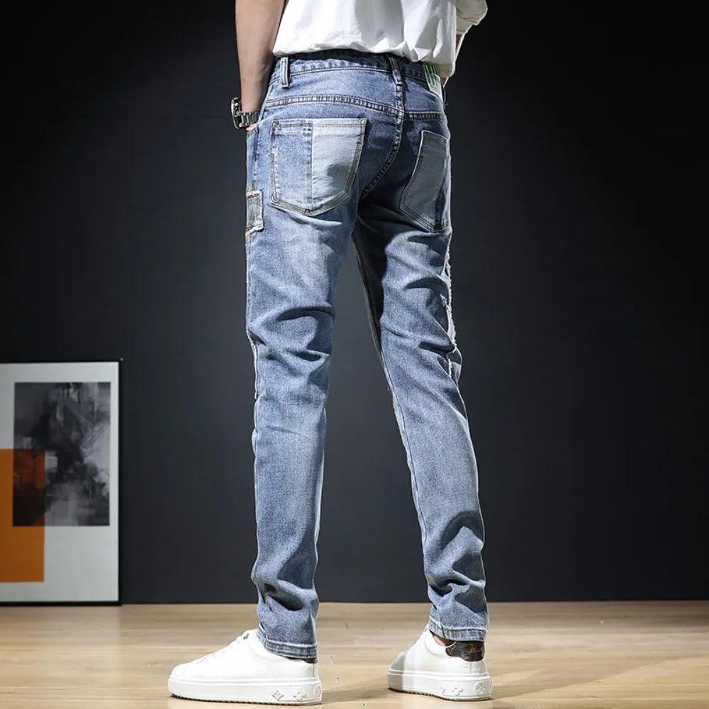 Pantalones vaqueros rasgados con estilo para Hombre - Urban Tribes Store