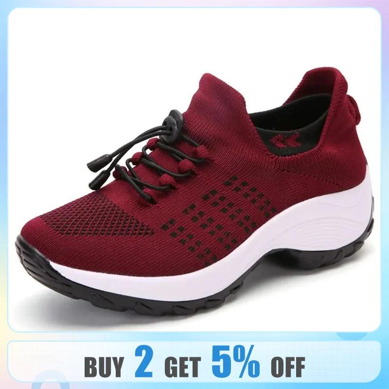 Zapatillas para mujer transpirables con aumento de altura - Urban Tribes Store