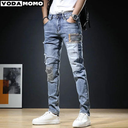 Pantalones vaqueros rasgados con estilo para Hombre - Urban Tribes Store