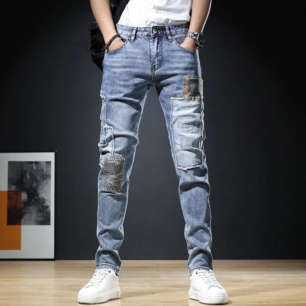 Pantalones vaqueros rasgados con estilo para Hombre - Urban Tribes Store