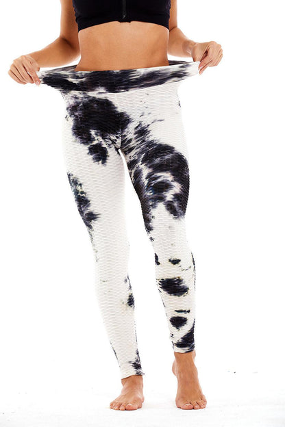 Pantalón burbuja de jacquard con efecto tie-dye en tinta - Urban Tribes Store