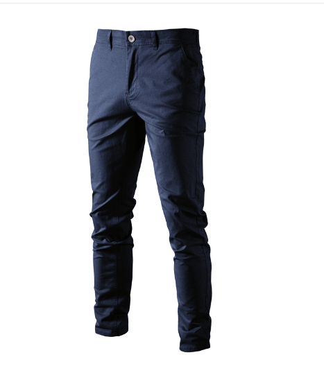 Pantalones de hombre ajustados de color liso - Urban Tribes Store