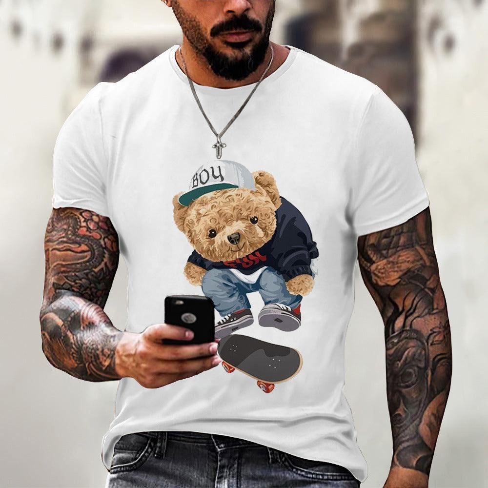 Camiseta con estampado de oso para hombre - Urban Tribes Store