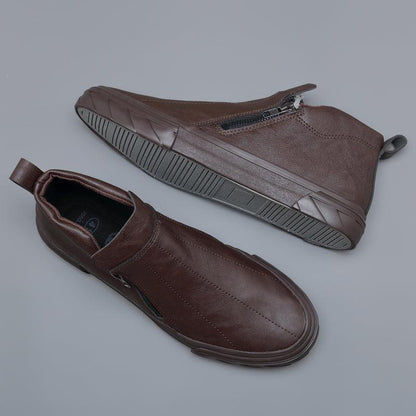 Zapatos mocasines de cuero vulcanizado para hombre - Urban Tribes Store