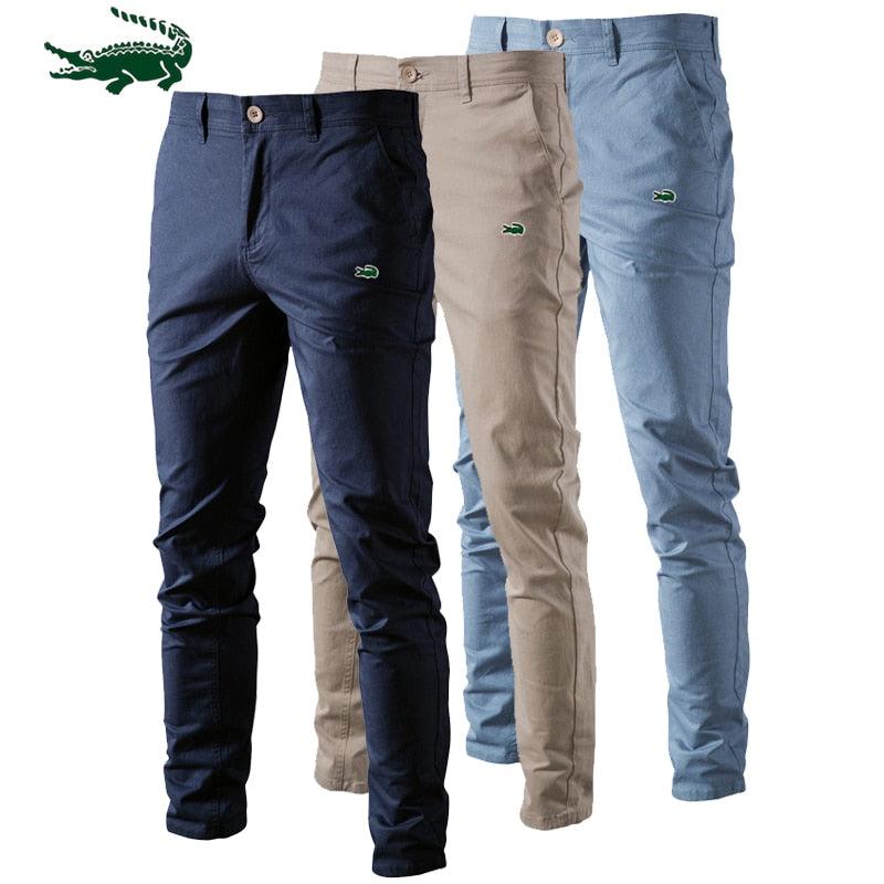 Pantalones de hombre ajustados de color liso - Urban Tribes Store