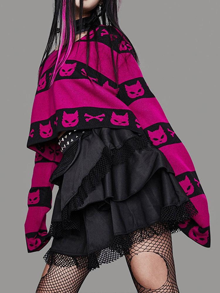 Suéter con estampado gótico Harajuku - Urban Tribes Store