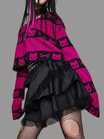 Suéter con estampado gótico Harajuku - Urban Tribes Store