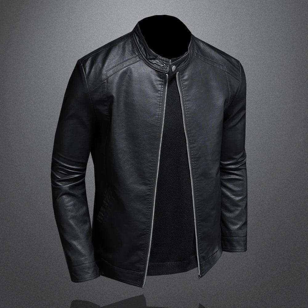 Chaqueta de cuero sintético para hombre - Urban Tribes Store