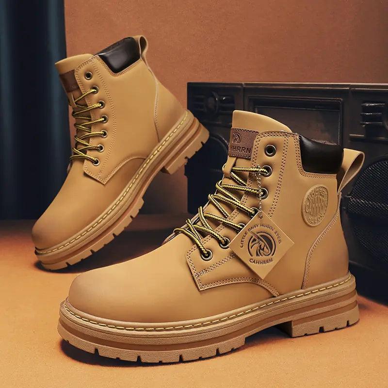 Botas altas de cuero para hombre - Urban Tribes Store