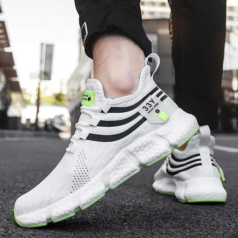 Zapatos blancos para caminar y gimnasio YE33 - Urban Tribes Store