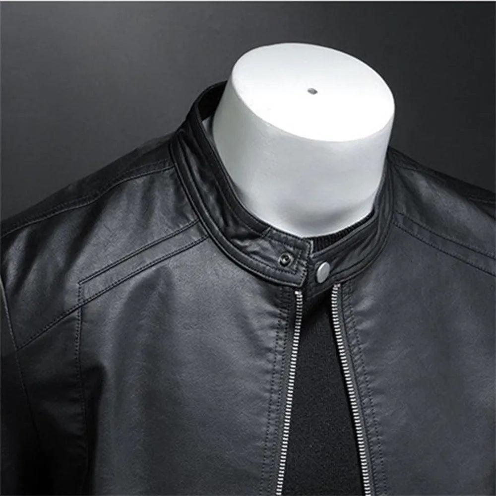 Chaqueta de cuero sintético para hombre - Urban Tribes Store