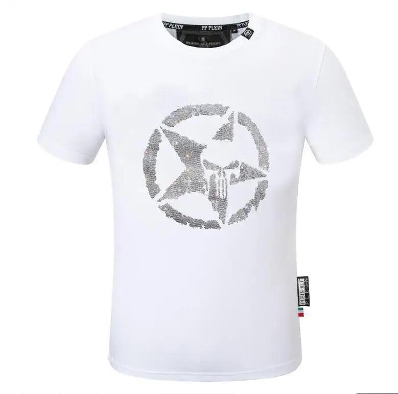 Camiseta informal con diamantes de imitación para hombre - Urban Tribes Store