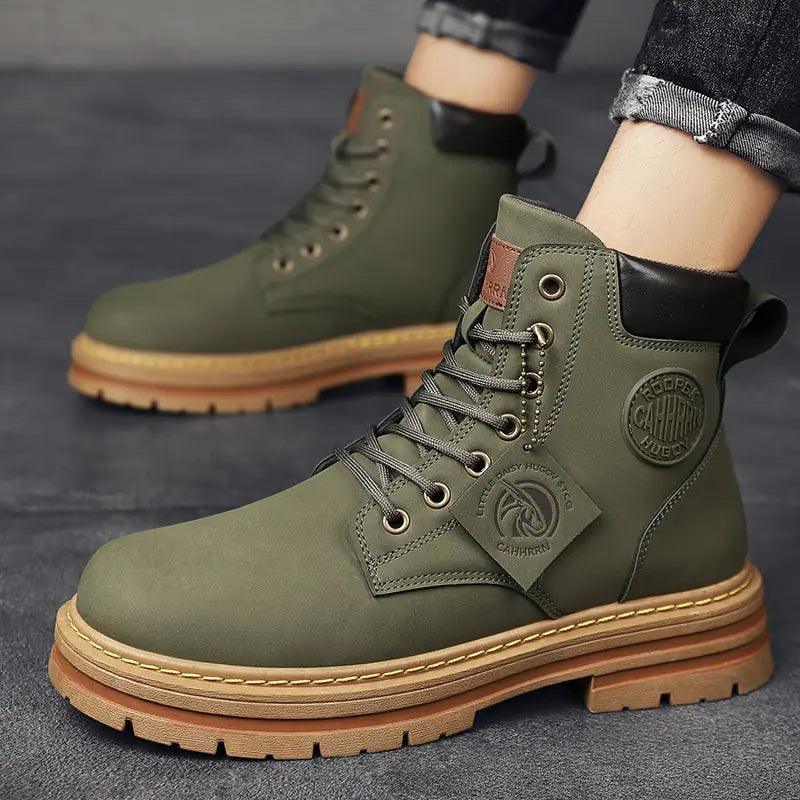 Botas altas de cuero para hombre - Urban Tribes Store